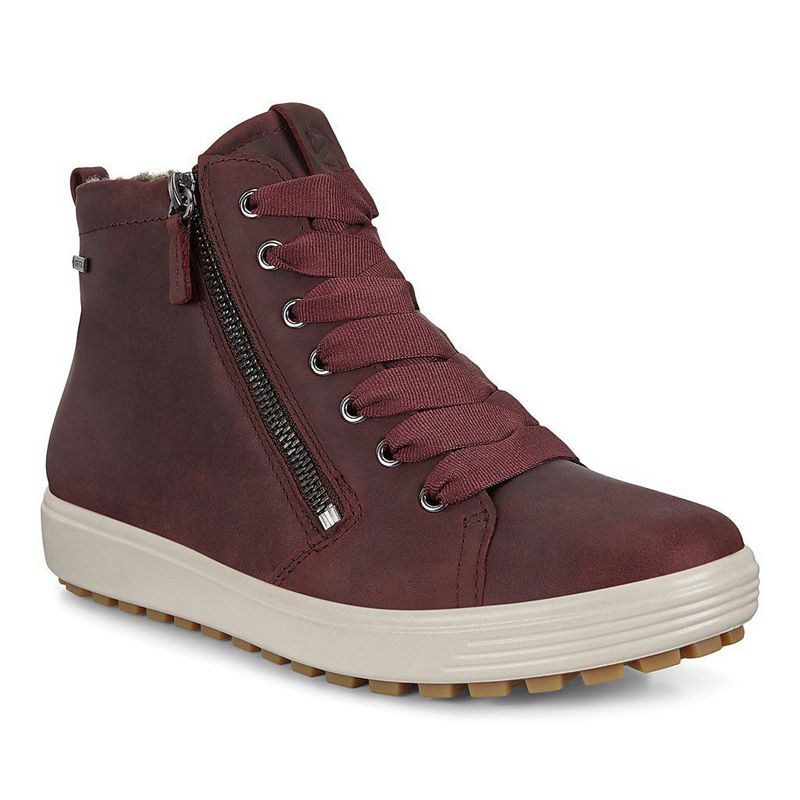 Women Ecco Soft 7 Tred W - Gore-Tex Red - India VWBIXY481